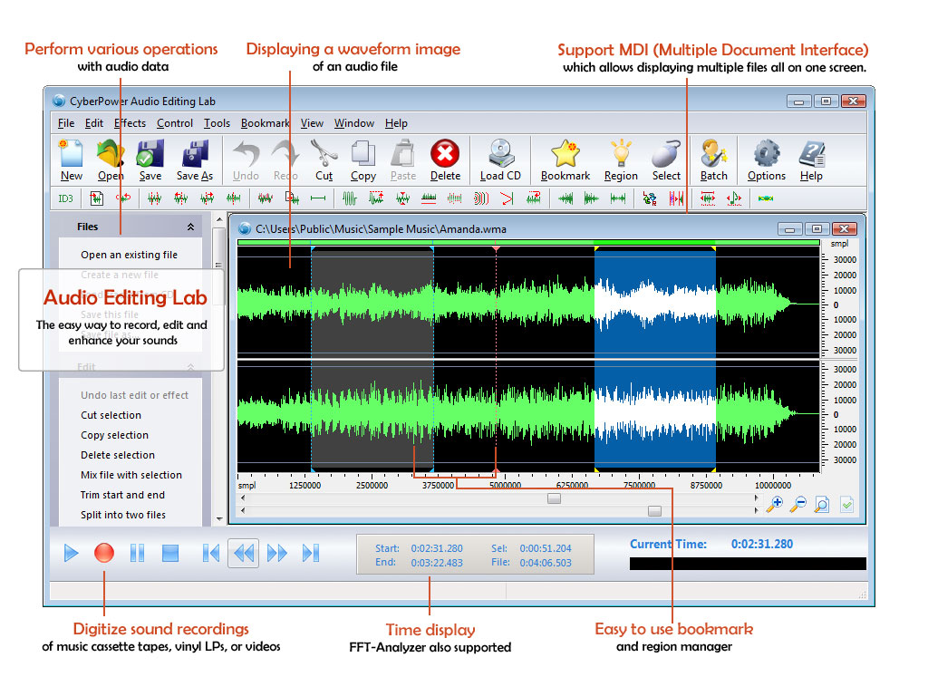 A better way to edit mp3 and audio files